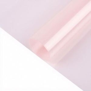 New Arrival Translucent 58x58cm OPP Jelly Film <b>Wrapping</b> <b>Paper</b> for Wedding Flower Bouquet & Floral Arrangement 20 Sheets/Pack - Product Image 2