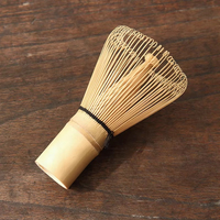 Logo personnalisé fait à la main traditionnel bambou artisanat 100% étiquette japonaise naturelle Matcha batteur à oeufs bouche pointue thé vert amélioré