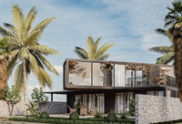 Cabane de plage Conteneur de luxe Petites maisons Conteneur d'expédition modulaire Hôtel 3 chambres 2 salles de bain Maison préfabriquée à 2 étages Casa
