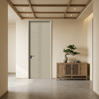 Porte intérieure en bois composite polymère MDF de conception moderne DK-104, taille personnalisée, résistante aux rayures, pour projets de chambres