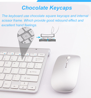2025 ergonomique 2.4G sans fil rvb rétro-éclairé bureau clavier et souris Combo jeu silencieux ensemble en Stock