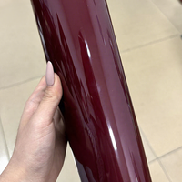Film de protection auto-adhésif pour voiture Ankola 5FTX55FT rouge en PET PVC auto-réparant, haute brillance, effet cristal, provenant de l'usine de Foshan