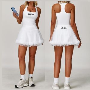 Benutzer definierte Logo Training Wear Damen Weste und Culottes Zweiteiliger Sporta nzug Tennis Golf Shorts Rock Sets für Frauen - Product Image 5