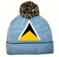 Nouveau bonnet tricoté avec drapeau des Palau pour femmes et hommes, bonnet à pompon, bonnet chaud d'hiver, doux, extensible, pas cher, vente en gros personnalisée