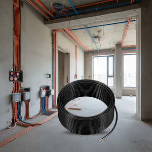 Cable THHN de 12 AWG, 100 pies, negro, de cobre trenzado, para construcción, 600V, para uso en interiores. - Product Image 2