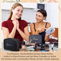 Lot de 3 sacs de rangement cosmétiques en feutre, trousse de maquillage avec fermeture éclair, sac de toilette de voyage, trousse à crayons pour Noël, fête des mères
