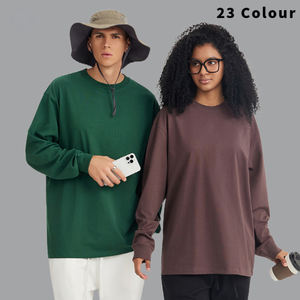 เสื้อยืดแขนยาวคอกลมผ้าคอตตอนถักน้ำหนัก 240 กรัม สำหรับผู้ชาย ขายส่ง รับสกรีนโลโก้และป้ายแบรนด์ สไตล์สตรีท - Product Image 6