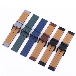 Bracelet de remplacement en cuir véritable 18mm 20mm 22mm 24mm Bracelet de montre intelligent pour Samsung <span class=keywords><strong>HUAWEI</strong></span> - Product Image 2