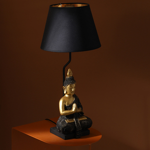 Lámparas <span class=keywords><strong>de</strong></span> Escritorio Modernas y Económicas con Forma <span class=keywords><strong>de</strong></span> <span class=keywords><strong>Buda</strong></span>, Base <span class=keywords><strong>de</strong></span> Resina Dorada <span class=keywords><strong>de</strong></span> Lujo, Decoración con Figura Clásica China para Iglesia - Product Image 2