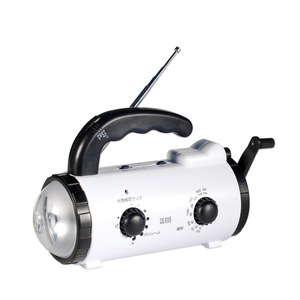 Radio DE EMERGENCIA manivela AM/FM radio portátil con Banco de energía de luz - Product Image 3