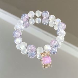 Pulsera de Cuentas de Cristal Roto INS Fantasy Popcorn, Abalorio de Cristal con Degradado de Color, Pulseras de la Amistad para Niñas y Mujeres, Regalo de Joyería - Product Image 5
