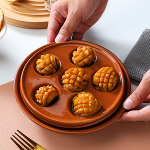 Nouvelles idées de produits 2026 : <span class=keywords><strong>Plat</strong></span> à escargots en céramique 6 cavités pour <span class=keywords><strong>cuisine</strong></span> <span class=keywords><strong>française</strong></span>, 2 en 1, pour escargots et fruits de mer, <span class=keywords><strong>plat</strong></span> de cuisson - Product Image 6