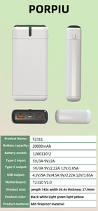 I Power Bank portatili PORPIU PD22.5W forniscono Power Bank 20000mAh con ricarica Super veloce per telefono - Product Image 6