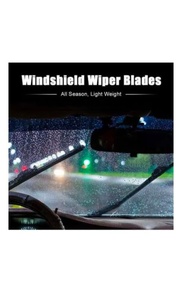 Car Frame Universal Colored Windshield <b>Chromed</b> Double Wiper Blades - Product Image 4