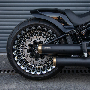 3D motocicleta agujero gordo fundido forjado ruedas delanteras traseras <span class=keywords><strong>llantas</strong></span> para 2018-2024 <span class=keywords><strong>Harley</strong></span> Softail Fat Boy Breakout Street Bob Low Rider S - Product Image 2