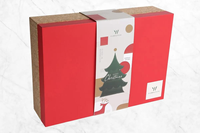 Étui en carton imprimé sur mesure avec bande en papier pour emballage de boîte cadeau