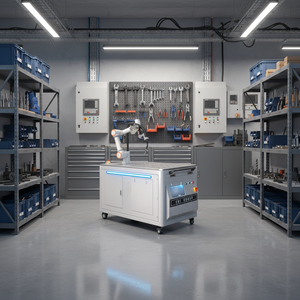 Popular Cobot Welding Movable Cobot Welding <b>Trolley</b> with 3D Welding <b>Platform</b> Welding Table Friendly for Compact Space Operation - Product Image 1