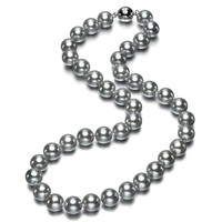 Nouveau collier de perles de mer rondes et blanches de 10mm