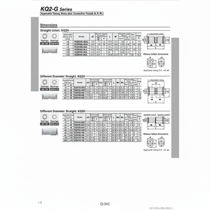 นิวเมติก SMC ฟิตติ้งแบบ one-touch KQ2H23-00A1ชิ้นส่วนนิวเมติก - Product Image 1