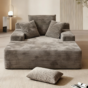 Conjunto de Sofá Modular Sem Estrutura Moderno para Sala de Estar de Apartamento e Vila, Mobiliário de Tecido Fabricado na Fábrica de Foshan, China - Product Image 1
