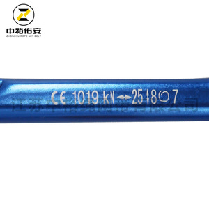 Mosquetón de Aluminio Azul con Forma de Pera y Rosca para Escalada en Roca, Montañismo y Equipo de Seguridad al Aire Libre - Product Image 3