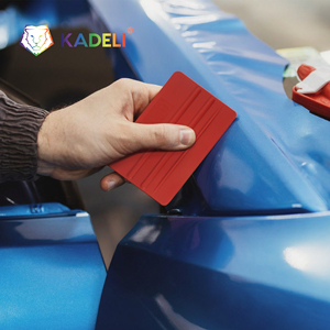 KADELI Ensemble de trois outils d'emballage en <span class=keywords><strong>feutre</strong></span> doux pour film de voiture, avec logo personnalisé, raclette de 4 pouces avec <span class=keywords><strong>feutre</strong></span> en tissu pour l'emballage de vinyle - Product Image 5