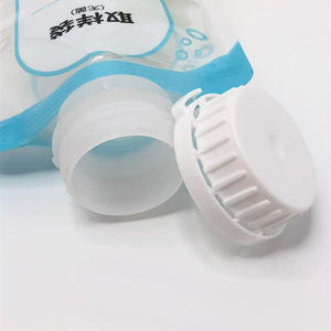 Pochettes souples transparentes en PE de 250 ml pour produits chimiques, résistantes à la corrosion, avec grand bec verseur, imprimées par gravure, pour emballage de sécurité - Product Image 2