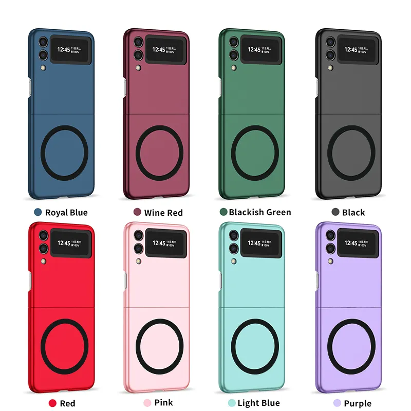 Wireless Charging Magnetic Anti Fall Mobile Phone Case For Samsung Z Flip 3 Z Flip 4 Fold 3 Fold 4 case