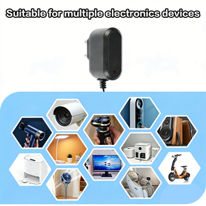 ספק כוח מודולרי 12W עם תקע אוניברסלי לאיחוד האירופי, ארה' ובבריטניה, מתאים לתלייה על קיר, 6V <span class=keywords><strong>12V</strong></span> 1A 2A, מתאם מתח 3V 4A למטהר אוויר - Product Image 5