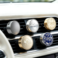 Désodorisant de voiture en métal personnalisé de haute qualité, clip de ventilation, couleur personnalisée, logo gravé, longue durée, élimine les odeurs