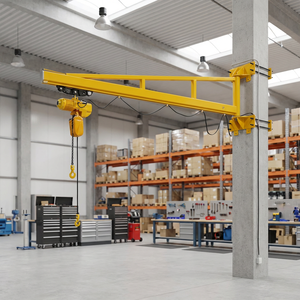 Wall Mounted Jib <strong>Cantilever</strong> Slewing <strong>Crane</strong> 500kg to 2 Ton Motor Industrial Lifting Equipment Anbo 6m Span 1 Year Warranty - Product Image 2
