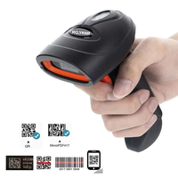 Vente flash : Lecteur de codes-barres sans fil 2D longue portée, 2,4 G, lecteur de codes QR sans fil, distance de transmission de 100 mètres, extérieur