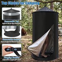Tente Pop-Up d'été pour voiture, 69 pouces, portable, pour douche de camping, avec fixation par ventouses pour hayon et sangles de suspension, revêtement argenté 210D, instantanée pour l'extérieur