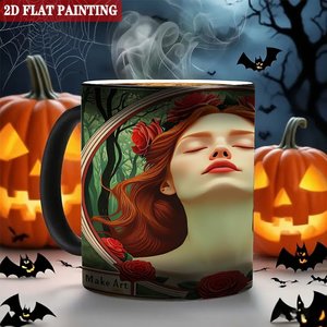Blank Mug 11oz Frosted Black <b>Ceramic</b> Heat Sensitive Art Customization Gift <b>Cup</b> - Product Image 6