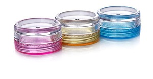 Round Clear Plastic Cosmetic Jar With Screw Top Lid For Makeup Storage 2/3/5ml PP <b>Material</b> - Product Image 2