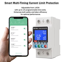 Disjoncteur de fuite de terre de protection de courant de tension numérique de système de gestion d'énergie monophasé de WiFi intelligent pour le ménage