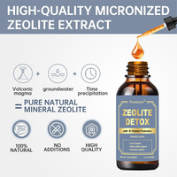 Complément Liquide Détoxifiant Liposomal Végétalien à Base de Clinoptilolite et de Zéolite, Marque Privée OEM, avec Vitamines B, Probiotiques et Prébiotiques