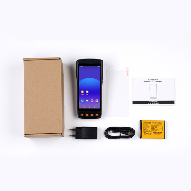 Android PDA POS Terminal with Touch Screen Thermal Printer SIM Card Reader 1D 2D Barcode Scanner in Stock