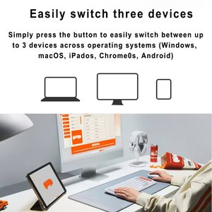 Original Logitech POP ICON <b>KEYS</b> Slim <b>Keyboard</b> <b>Custom</b> Hotkeys Multi Device Silent Office <b>Keyboard</b> for Laptop Mac Tablet Phone - Product Image 3