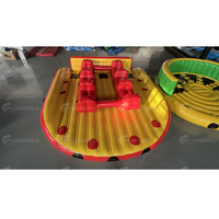 Pvc Infla table Towable Flying Tube Wasserski Crazy Ufo Boat Aufblasbares Schlepp sofa für Wasser unterhaltung anlagen