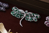 Broche vintage de haute qualité TIANSHE en forme de libellule, cadeau de festival pour femme, mode, luxe, animaux, insectes, épingle, vente en gros