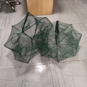 Esca da pesca trappola pieghevole pesce granchio gambero gambero rete trappola Cast rete immersione gabbia pieghevole facile da usare esagono 6 8 - Product Image 2