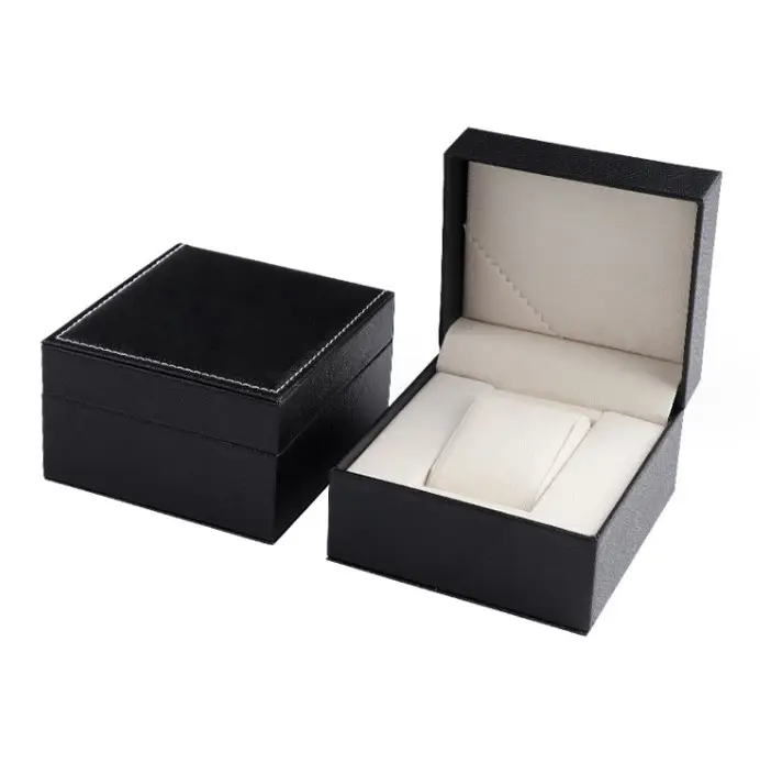 Watch packaging box high-grade gift jewellery packaging box can be printed LOGO black watch box