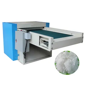 Machine de production automatique de remplissage de bourrage d'oreiller d'ouvreur de cardage de fibre de polyester de boule de coton
