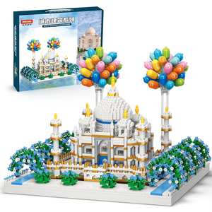 Moyu MY92001 92025 Taj Mahal สีชมพูปราสาทหิมะน้ำแข็งในฝันสวนโลกที่มีชื่อเสียงทางประวัติศาสตร์สถานที่สำคัญทางสถาปัตยกรรมอาคาร - Product Image 4