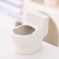 Cendrier de toilette en céramique créatif - Design minimaliste moderne pour la maison et le salon, design original, empêche la dispersion des cendres, contrôle la fumée