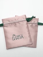 Sac à cordon en satin personnalisé avec logo pour extensions, pochette à cordon en soie, sac de rangement pour bijoux, sac cadeau avec logo imprimé personnalisé