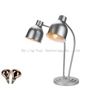 Zilveren keukenapparatuur staande catering voedselwarmer lamp elektrische verwarming buffet voedselwarmtelamp voor restaurant