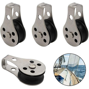 Polea Simple de Acero Inoxidable Isure con Rueda de Nylon para Barcos, Herrajes Marinos, Piezas de Anclaje y Amarre - Product Image 4