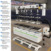 Máquina Industrial CNC para Corte y Encaje de Madera |   Máquina Automática de 4 Procesos para Trabajar la Madera, Producción de Muebles de Madera Sólida, 380V 2840rpm